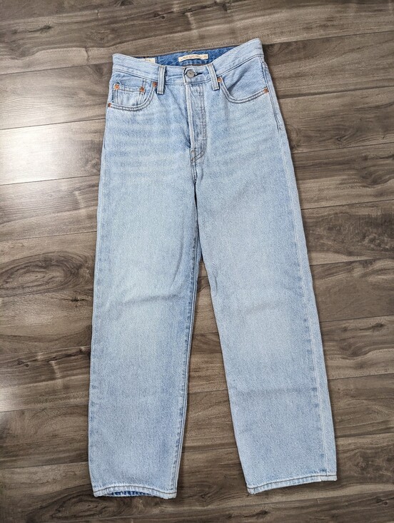 Levi's Denim - Levi's Women's Ribcage Straight Ankle Size 25 Light Wash